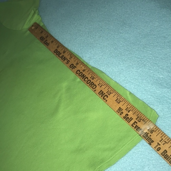 FADED GLORY short sleeve lime green 100% Cotton size XXL - Picture 5 of 5
